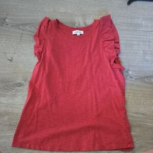 Anthropologie Scarlet Short Sleeve Top